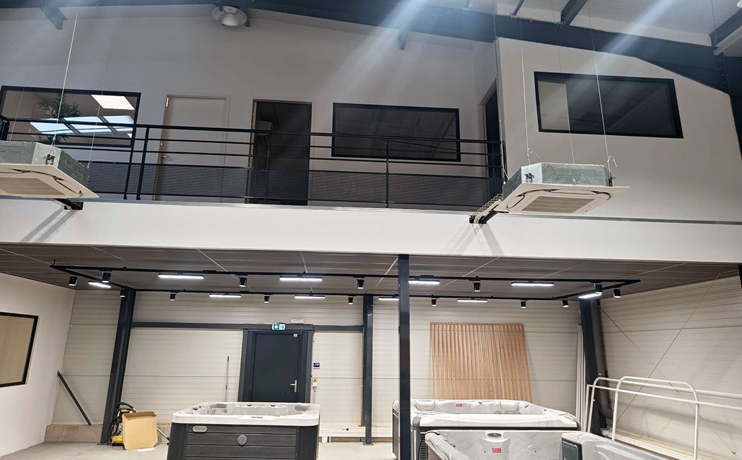 mezzanine de bureau en atelier Rayonor