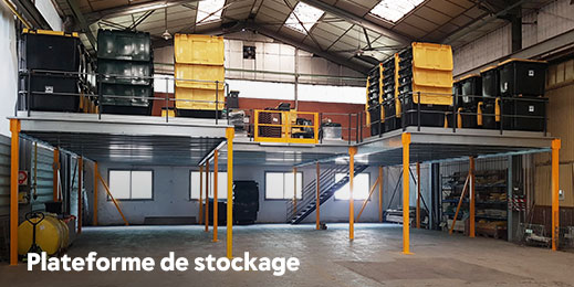 Plateforme de stockage