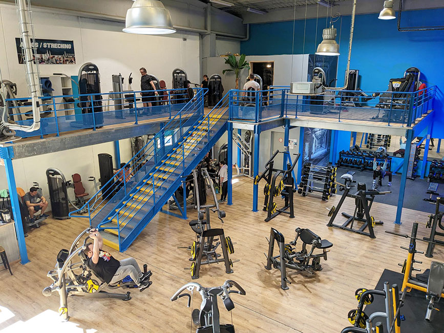 Plate-forme pour salle de sport, plateforme pour salle de fitness Rayonor